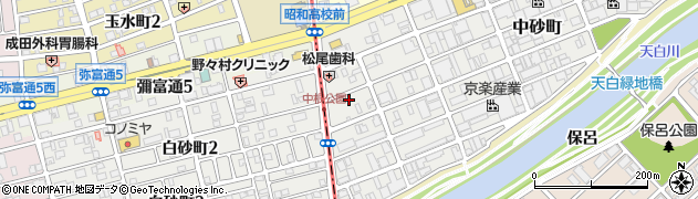 愛知県名古屋市天白区中砂町44周辺の地図