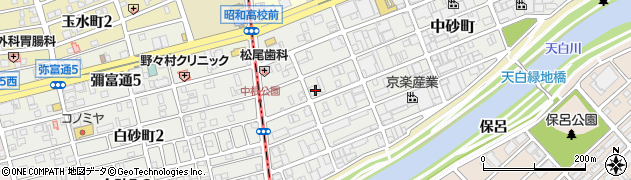 愛知県名古屋市天白区中砂町154周辺の地図