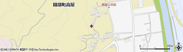京都府南丹市園部町高屋8周辺の地図