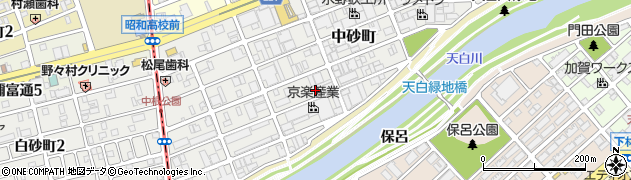 愛知県名古屋市天白区中砂町261周辺の地図