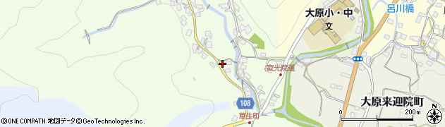 京都府京都市左京区大原草生町280周辺の地図