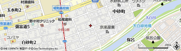 愛知県名古屋市天白区中砂町147周辺の地図
