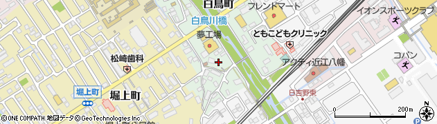 滋賀県近江八幡市白鳥町85周辺の地図