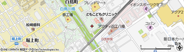 滋賀県近江八幡市白鳥町53周辺の地図