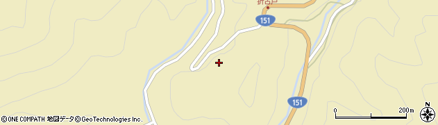 愛知県東栄町（北設楽郡）振草（古戸蛙林）周辺の地図