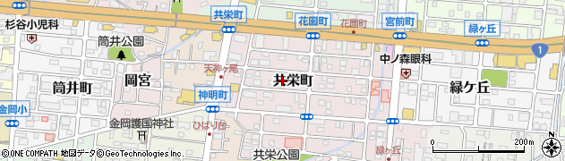 静岡県沼津市共栄町周辺の地図