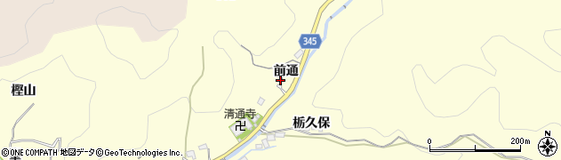 愛知県豊田市上高町前通138周辺の地図