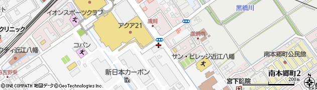 湖東信用金庫近江八幡支店周辺の地図