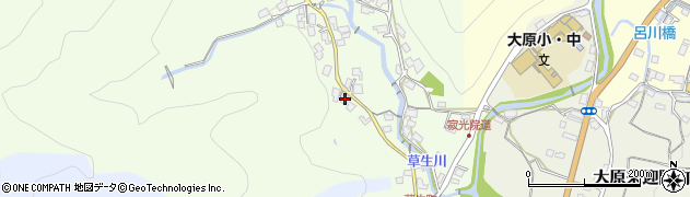 京都府京都市左京区大原草生町262周辺の地図