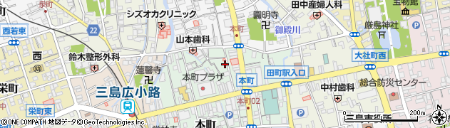 三島 フレンチ Brasserie mugi3周辺の地図