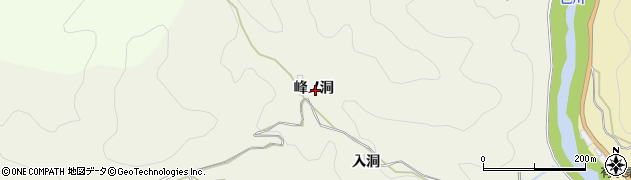 愛知県豊田市東川端町（峰ノ洞）周辺の地図
