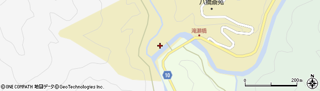 愛知県設楽町（北設楽郡）八橋（長久保）周辺の地図
