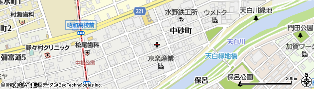 愛知県名古屋市天白区中砂町243周辺の地図