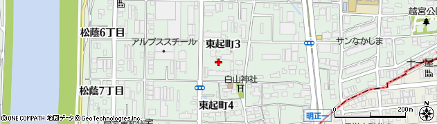 愛知県名古屋市中川区東起町周辺の地図