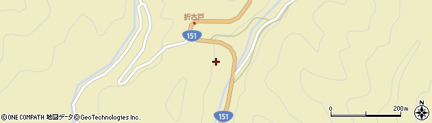 愛知県東栄町（北設楽郡）振草（古戸滾土）周辺の地図