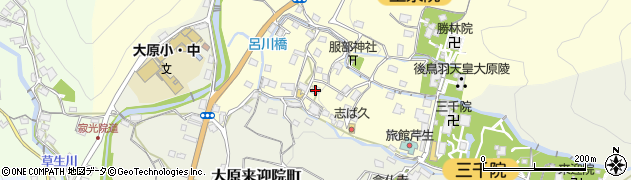 京都府京都市左京区大原勝林院町78周辺の地図