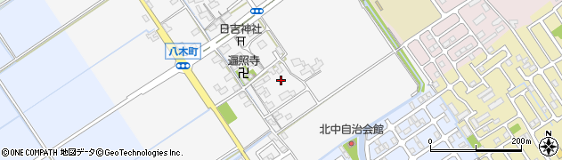 滋賀県近江八幡市八木町周辺の地図