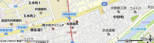 愛知県名古屋市天白区中砂町21周辺の地図