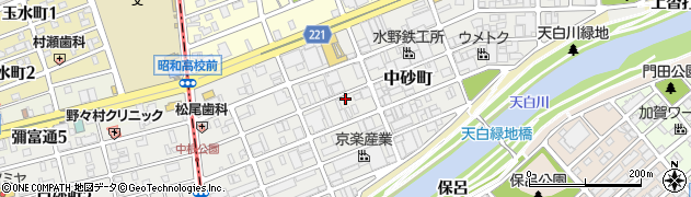 愛知県名古屋市天白区中砂町235周辺の地図