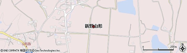 岡山県津山市新野山形周辺の地図