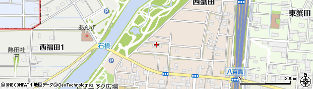 愛知県名古屋市港区西蟹田1843周辺の地図