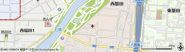 愛知県名古屋市港区西蟹田1907周辺の地図