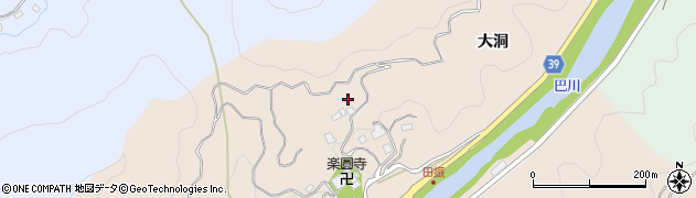 愛知県豊田市田振町周辺の地図