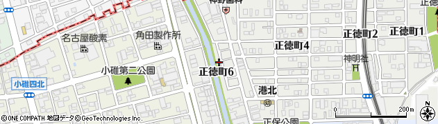 愛知県名古屋市港区正徳町6丁目周辺の地図