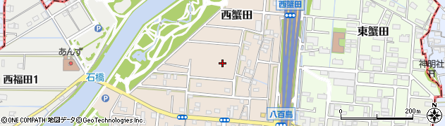 愛知県名古屋市港区西蟹田周辺の地図