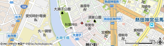 愛知県名古屋市熱田区大瀬子町周辺の地図