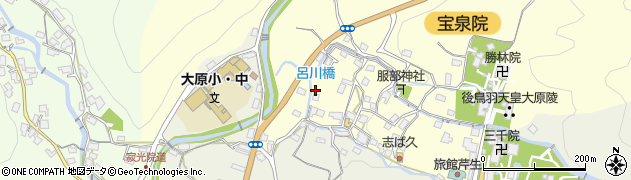 京都府京都市左京区大原勝林院町114周辺の地図