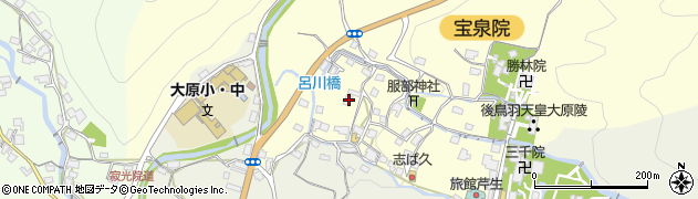 京都府京都市左京区大原勝林院町101周辺の地図