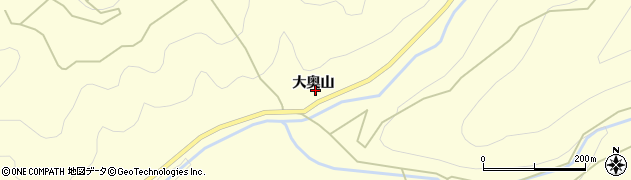 愛知県豊田市御内町（大奥山）周辺の地図