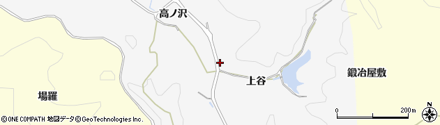愛知県豊田市綾渡町上谷周辺の地図