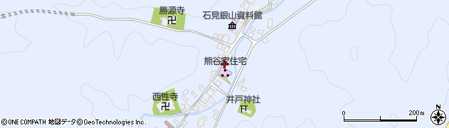 大田市役所　重要文化財熊谷家住宅周辺の地図