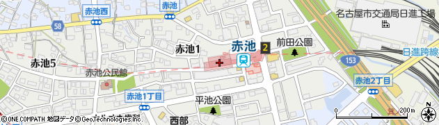 愛知銀行赤池支店 ＡＴＭ周辺の地図