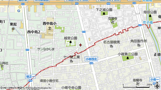 〒454-0934 愛知県名古屋市中川区西中島の地図