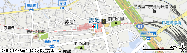 愛知県日進市周辺の地図