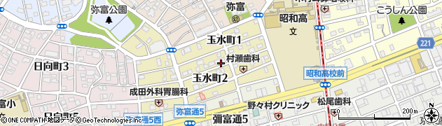 愛知県名古屋市瑞穂区玉水町周辺の地図