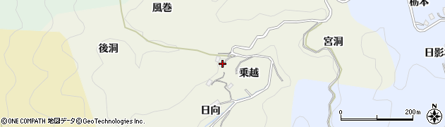 愛知県豊田市有洞町乗越46周辺の地図
