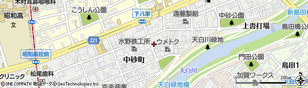 愛知県名古屋市天白区中砂町465周辺の地図