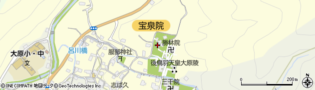 文胡堂　京都大原周辺の地図