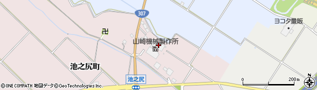 滋賀県東近江市池之尻町84周辺の地図