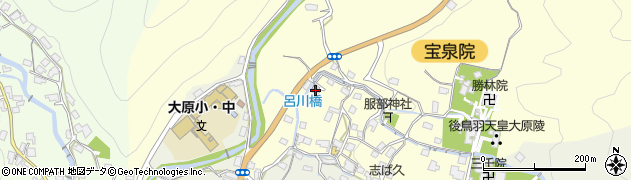 京都府京都市左京区大原勝林院町117周辺の地図