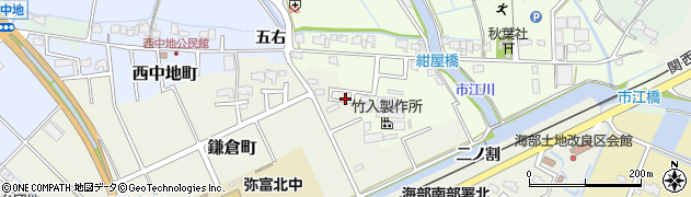 愛知県弥富市鎌倉町（権右走）周辺の地図