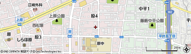 愛知県名古屋市天白区原4丁目周辺の地図