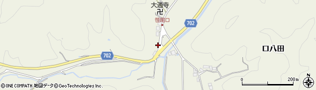 京都府船井郡京丹波町口八田奥ノ谷1周辺の地図