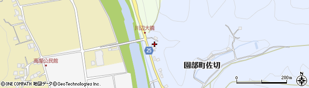 京都府南丹市園部町佐切（坊ケ谷）周辺の地図