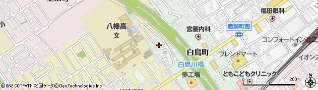 滋賀県近江八幡市白鳥町135周辺の地図