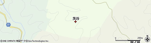 愛知県豊田市岩神町茨谷周辺の地図